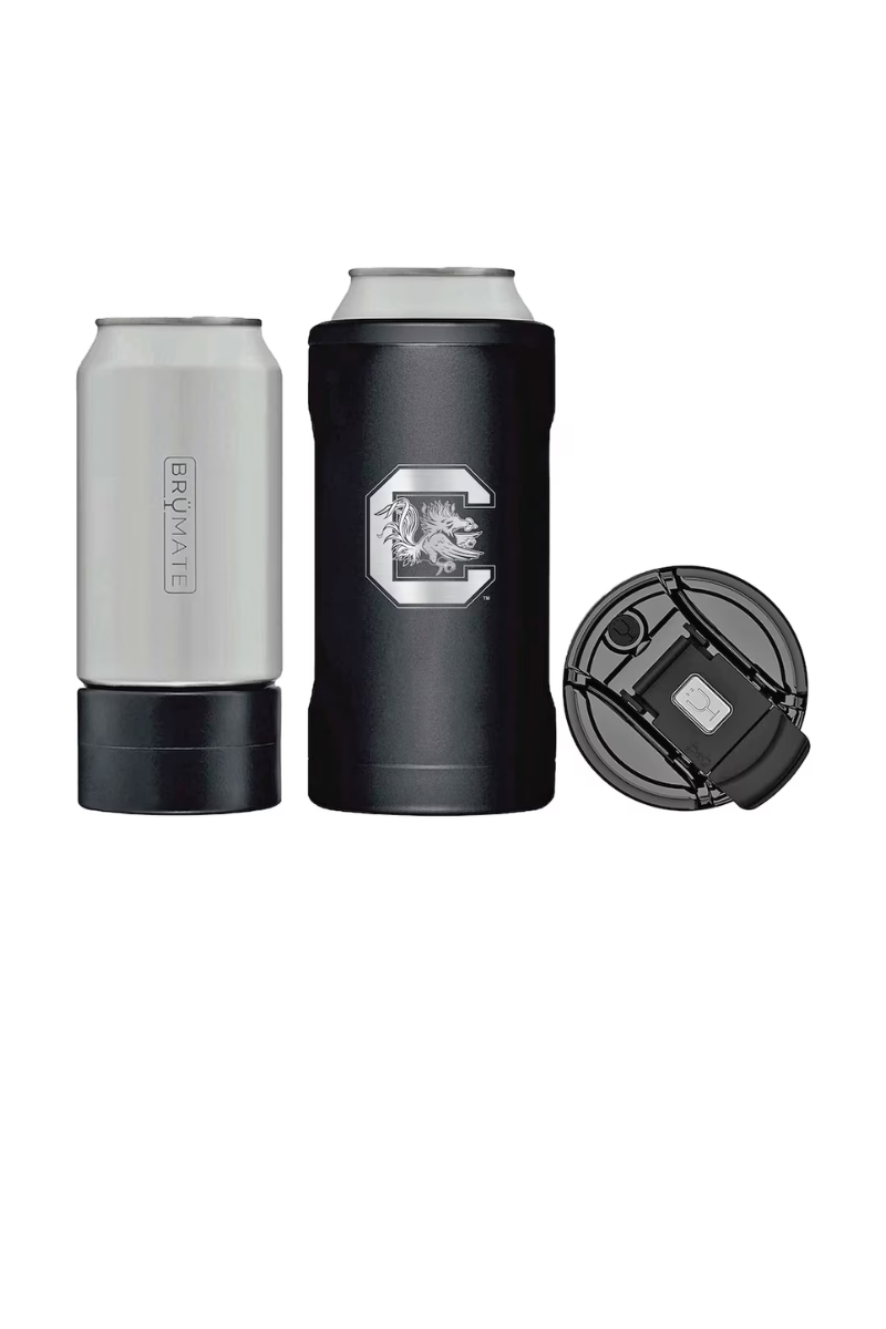 Gray BruMate South Carolina Gamecocks Primary Logo Hopsulator Trio Can Cooler