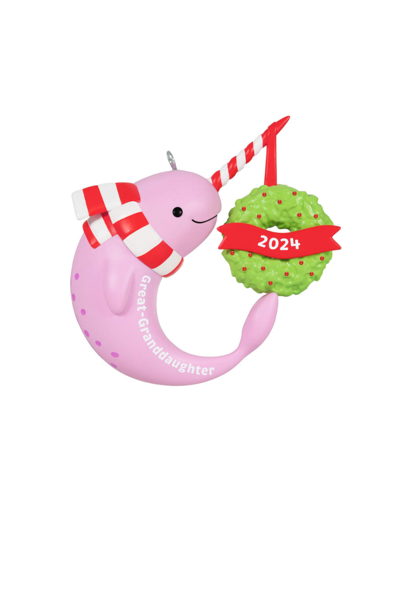 Thistle 2024 Ornament - Great-Granddaughter Narwhal