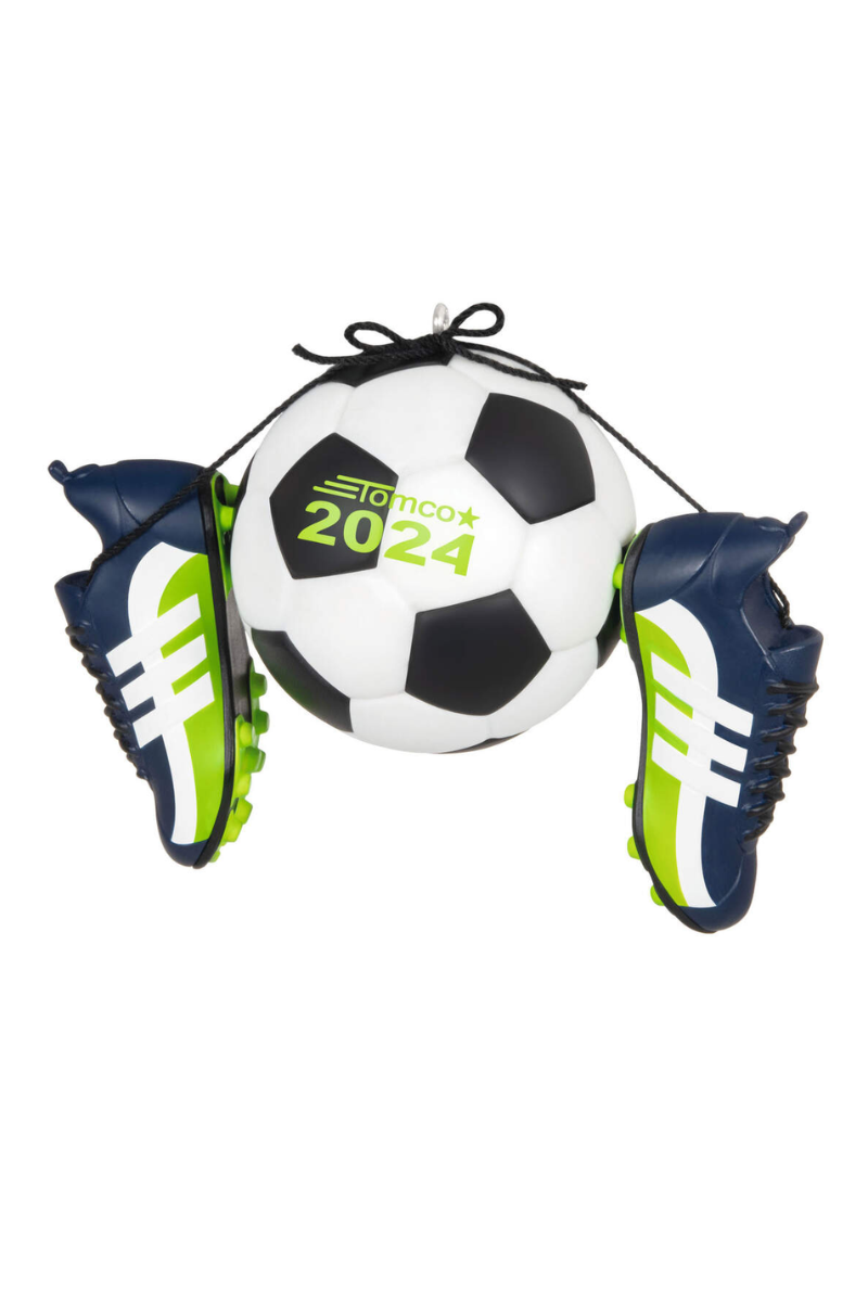 Beige 2024 Ornament - Soccer Star