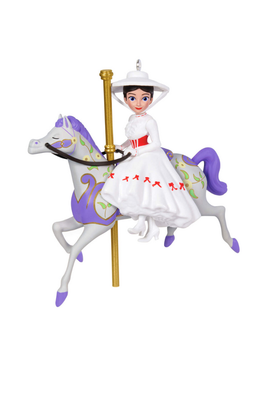 Light Gray 2024 Ornament - A Practically Perfect Carousel Ride (Mary Poppins)