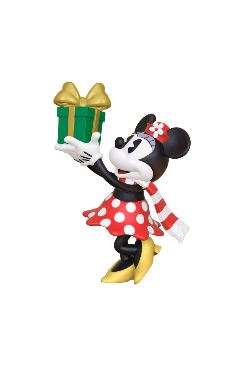 Light Gray 2024 Ornament - Mini Minnie Mouse Special Delivery