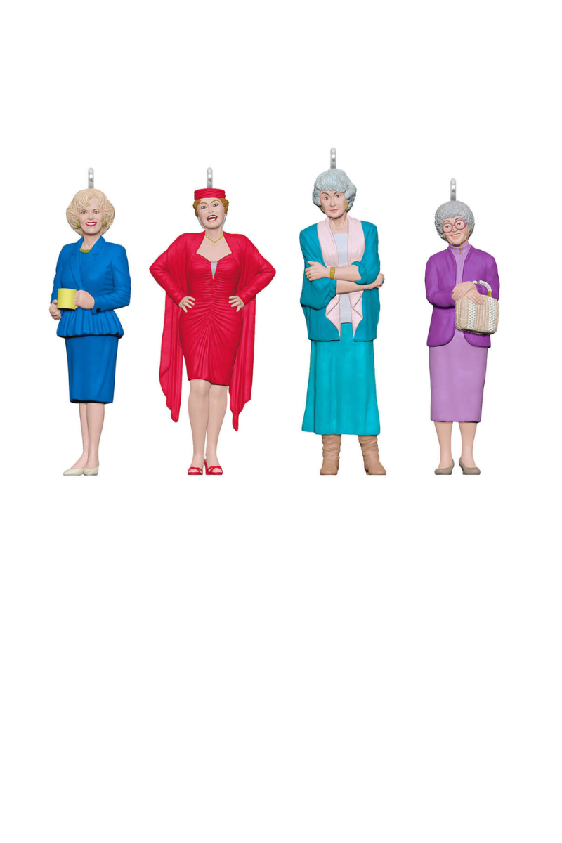 Dark Cyan 2024 Ornament - Mini The Golden Girls (Set of 4)