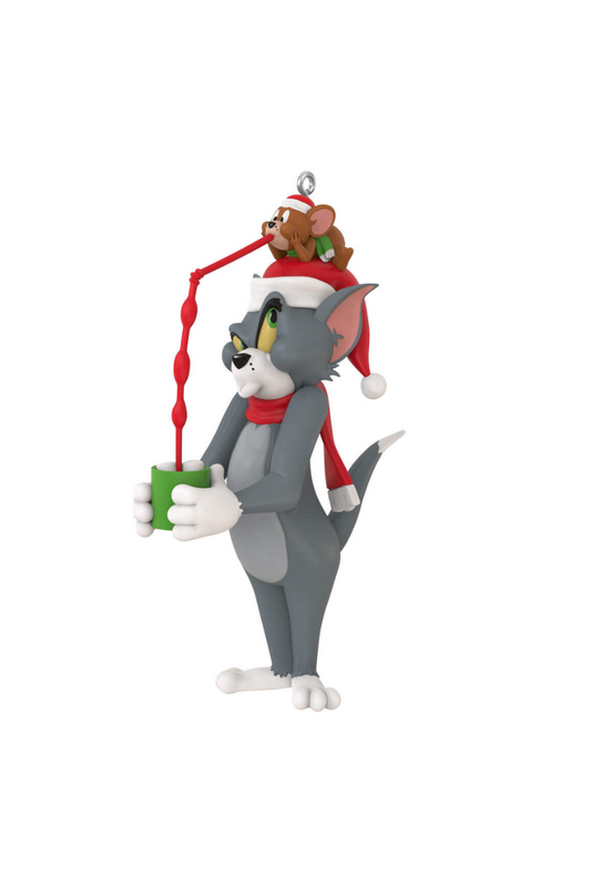 Dim Gray 2024 Ornament - Tom and Jerry Stealing Sips