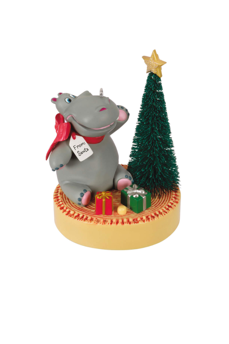 Rosy Brown 2024 Ornament - I want a Hippopotamus for Christmas