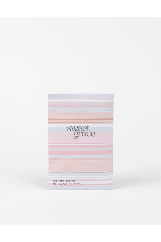 White Smoke Sweet Grace by Bridgewater Sachet - Modern Stripe