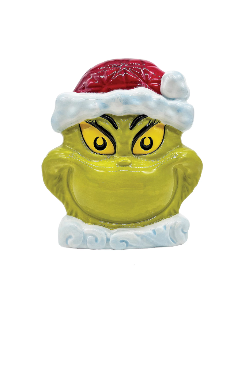 Yellow Green Jim Shore Two-Sided Naughty& Nice Napkin Holder