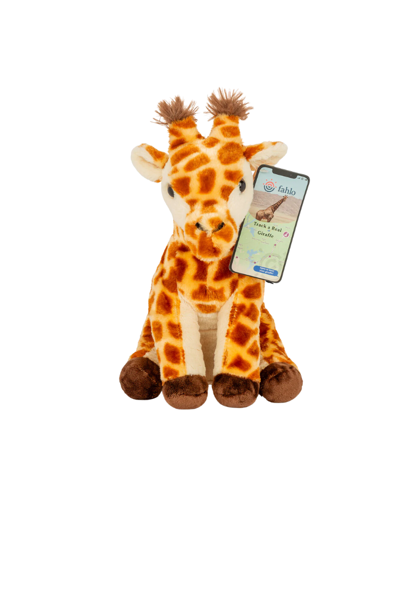 Sandy Brown Fahlo The Trek Giraffe Tracking Plush