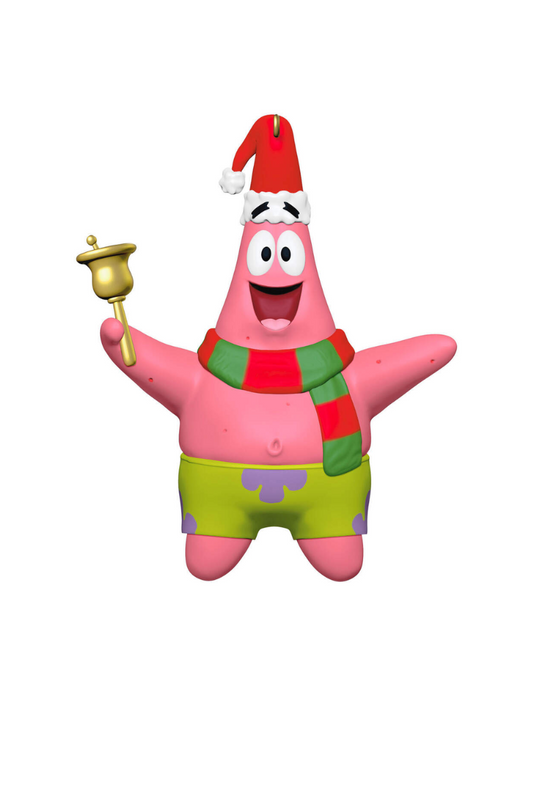 Dark Salmon 2024 Ornament- -Nickelodeon Patrick Rings in the Season