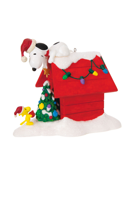 Firebrick 2024 Ornament - Peanuts Deck the Doghouse