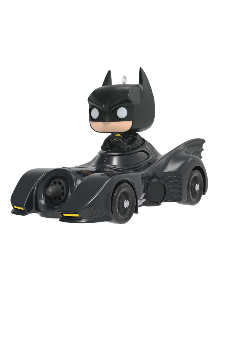 Dark Slate Gray 2024 Ornament - DC™ 1989 Batman™ in His Batmobile™ Funko POP!® Ornament