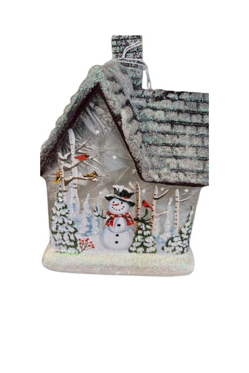 Dark Gray 7" Sublimation LED Glass Cottage