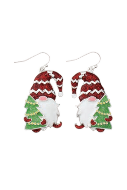 Light Gray Periwinkle by Barlow - Glitter Enamel Holiday Gnomes