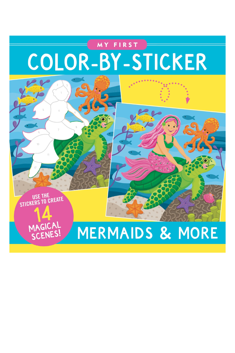 Light Salmon My First Color-by-Sticker Book -- Mermaids & More