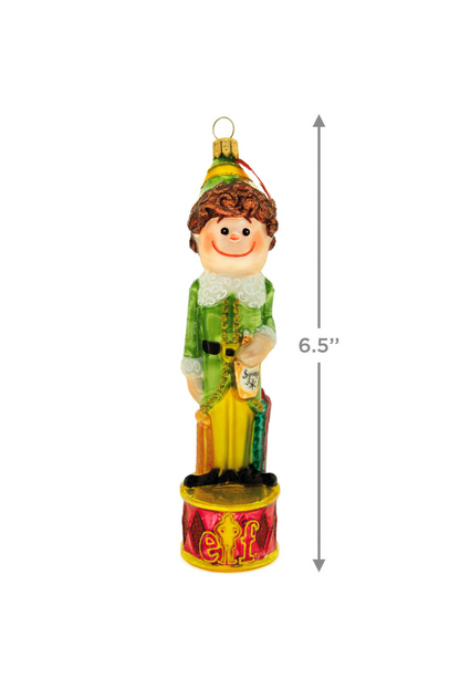 Goldenrod Buddy the Elf™ Glass Ornament