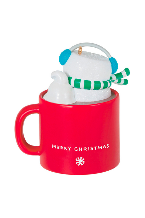 Coffee Cup Lid Christmas Ornament - About a Mom