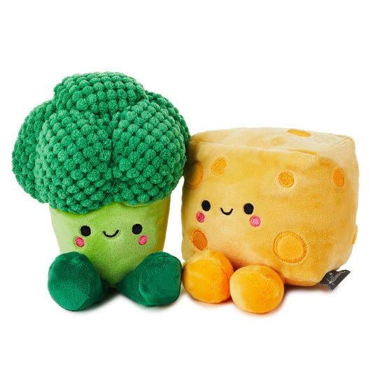 Sea Green Better Together Broccoli and Cheese Magnetic Plush, 5.75"