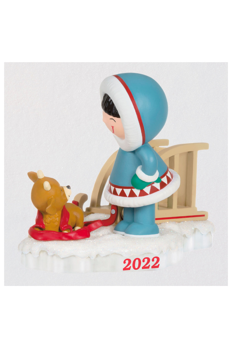 Light Gray Frosty Friends 2022 Ornament